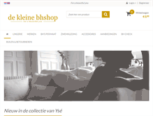 Tablet Screenshot of dekleinebhshop.nl